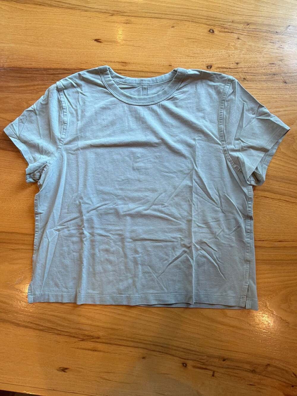 Lululemon All Yours cropped Tee Light Blue Size S